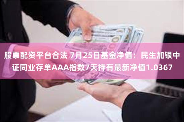 股票配资平台合法 7月25日基金净值:民生加银中证同业存单AAA指数7天持有最新净值1.0367