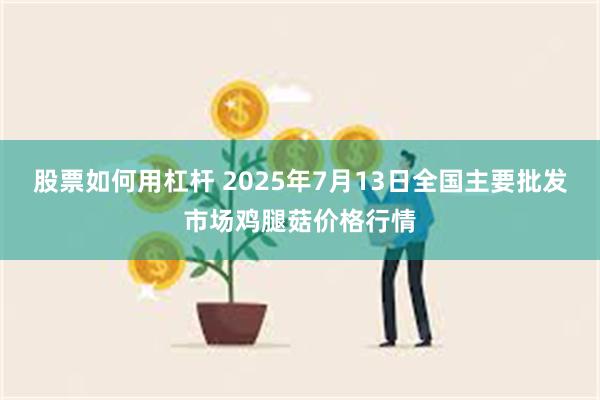 股票如何用杠杆 2025年7月13日全国主要批发市场鸡腿菇价格行情