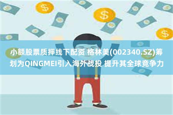 小额股票质押线下配资 格林美(002340.SZ)筹划为QINGMEI引入海外战投 提升其全球竞争力