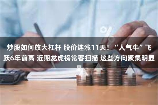 炒股如何放大杠杆 股价连涨11天！“人气牛”飞跃6年前高 近期龙虎榜常客扫描 这些方向聚集明显